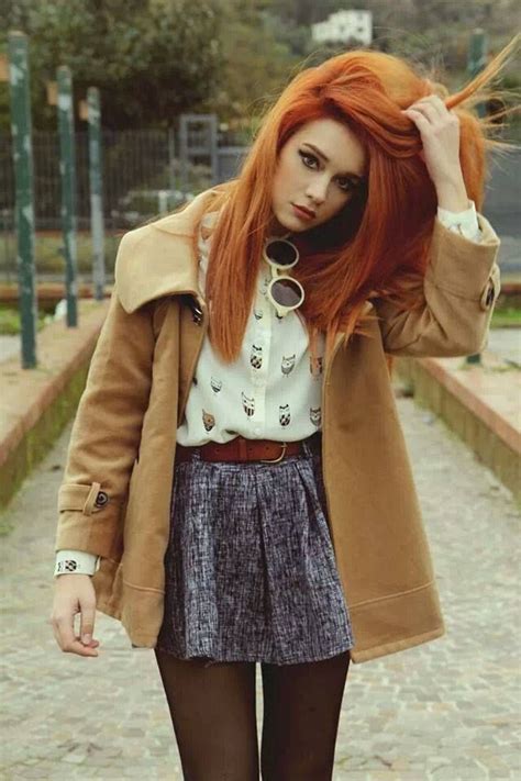Red Hair Beauty Outfit Redhead Fashion Beauty And Fashion Redhead Outfit Color Fashion