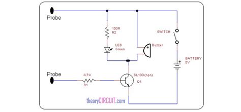 Simple Continuity Tester Circuit Using 555 Timer Circuits Gallery