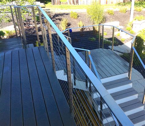 Clearview® Cable Deck Railing With Flat Top Rail