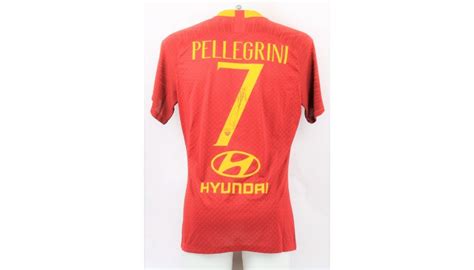 Analysis pellegrini left a little early in the derby with lazio, where he posted two created chances and two crosses and won one tackle. Pellegrini's Roma Signed Match Shirt, 2018/19 - CharityStars