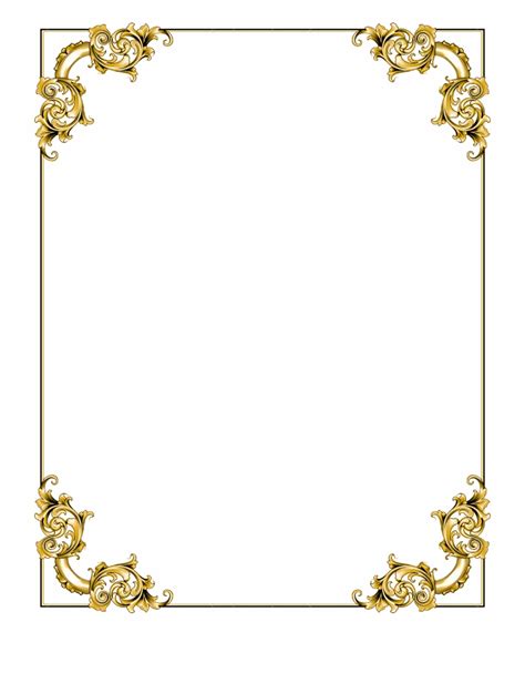 Gold Picture Frame Png Clip Art Library