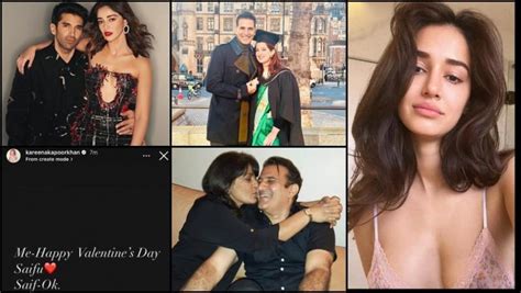 Of Love Hugs Kisses Ananya Aditya Disha Patani Kareena Saif Shahid Celebrate Valentines
