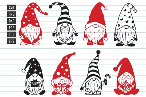 Christmas Gnomes Svg Bundle Gnome Clipar Graphic By B