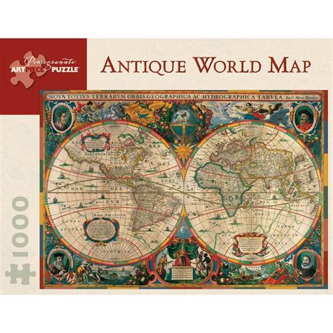 Antique World Map 1000 Piece Puzzle