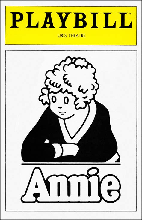 Annie Broadway Neil Simon Theatre 1977 Playbill