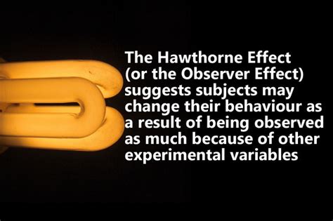 This effect is sometimes called the hawthorne effect, but only on one interpretation of the actual when we refer to the hawthorne effect we are pretty much referring to mayo's interpretation in. What is the Hawthorne Effect? The one-minute guide ...