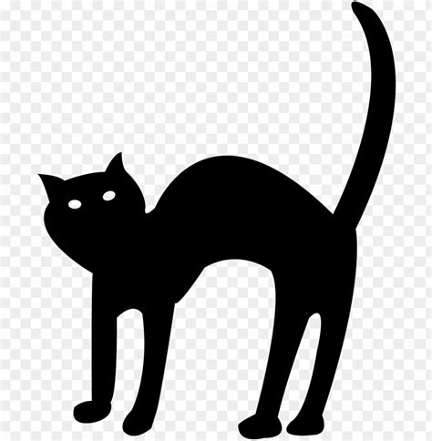 Download Cartoon Halloween Black Cat Png Free Png Images