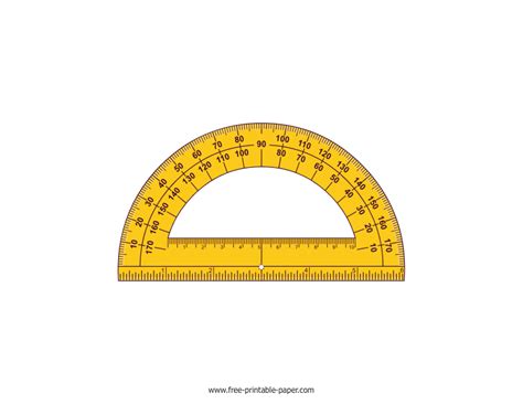 printable protractors free printable paper