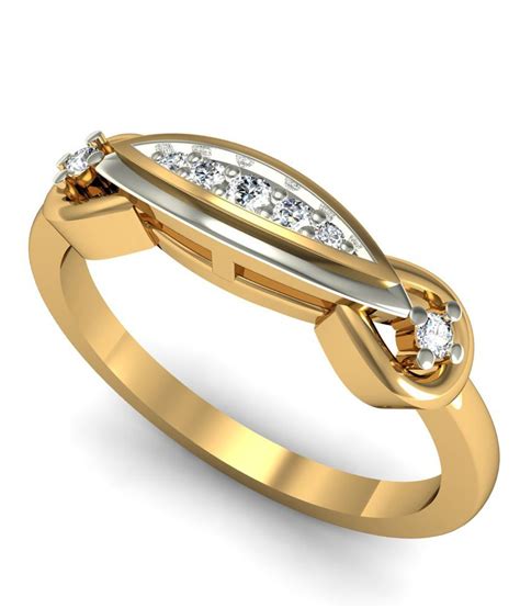 Rasav Jewels 18kt Gold Adjustable Wedding And Engagement Ring Buy Rings