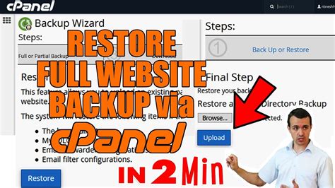 How To Restore Full Website Backup Via Cpanel Step By Step ☑️ Youtube