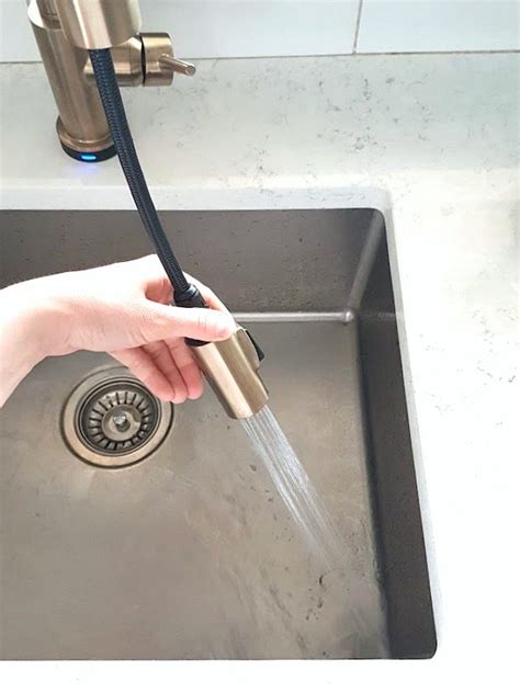 Amazing gallery of interior design and decorating ideas of gold faucet in bathrooms, kitchens by elite interior designers. Fixing My Design Mistake With A Gold Kitchen Faucet by ...