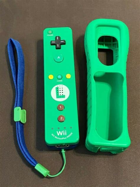 Luigi Green Nintendo Wii Remote Plus Motion Controller W Green Rubber