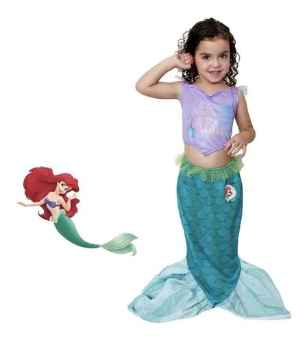 Disfraz La Sirenita Princesa Ariel Cola Sirena Disney Origin Env O Gratis