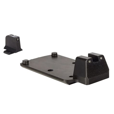Trijicon Rmr Mount Wintegrated Bright And Tough Blk Outline Frontrear