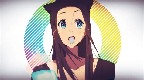 Papel De Parede Ilustração Anime Meninas Anime Desenho Animado