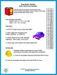 Explore more like printable senior brain games. Brain Games Free, Fun and Printable!