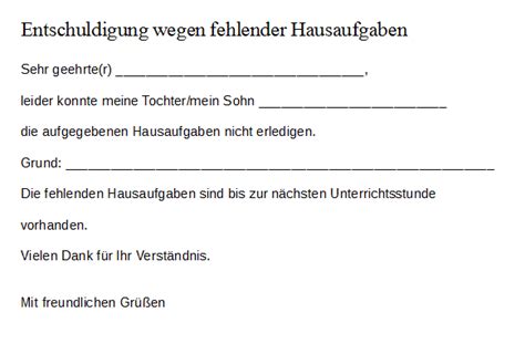 Die gesetzliche rentenversicherung zu kündigen, ist nicht möglich. Entschuldigung wg. fehlender Hausaufgaben | Entschuldigung ...