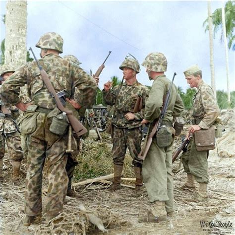 Us Marines On Bougainville 1943 Rwwiipics