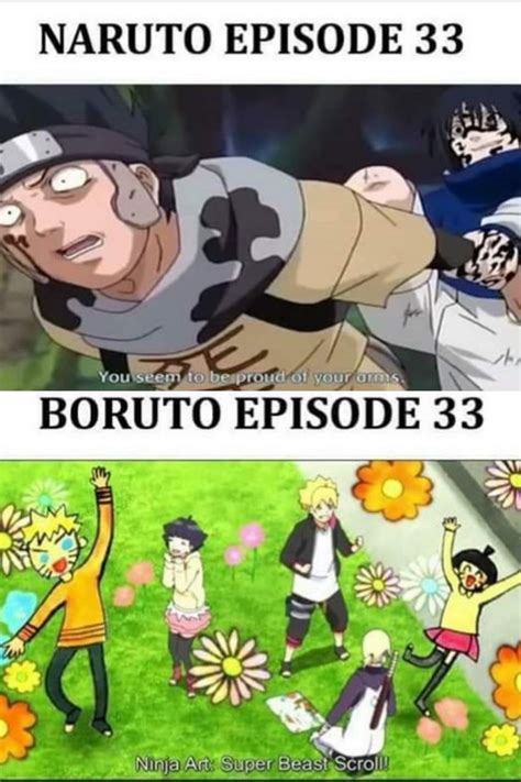 Lol True Naruto Ep 33 Was Hard Core Compared To Boruto Ep 33 ️ ️ ️ Oldie But Goldie Funny