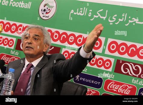 Algiers 12th May 2014 Algerian Football Team Coach Vahid Halilhodzic