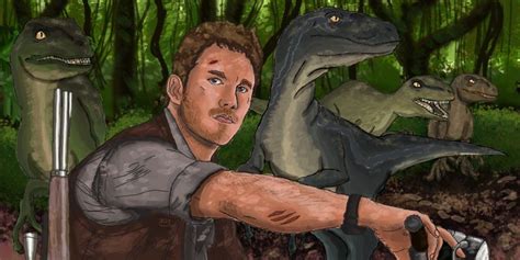 Owen Grady And The Raptors Jurassic Park World Jurassic Park Series