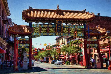 Gate Of Harmonious Interest Chinatown Victoria British Columbia