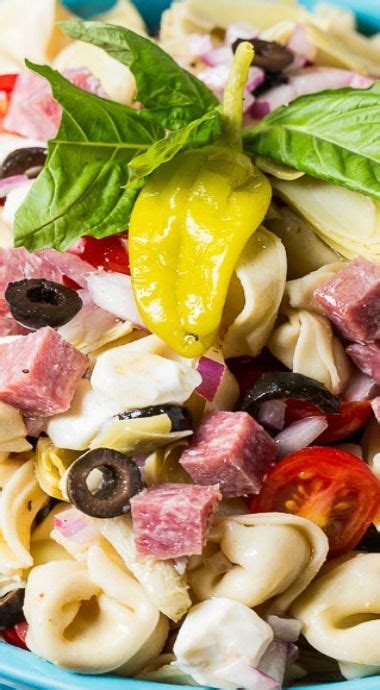We know this to mean a cold appetizer. Tortellini Antipasto Pasta Salad with Newman's Own ...