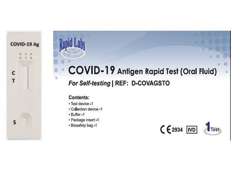 Covid 19 Antigen Rapid Test Oral Fluid Ce2934 Otc Self Test Rapid