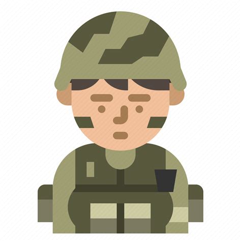 Avatar Character Soldier Vocation Icon Download On Iconfinder