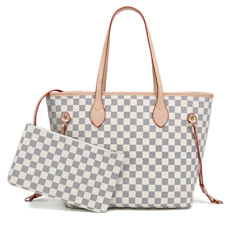 Buy Twenty Four Checkered Tote Shoulder Bag Women Crossbody Travel