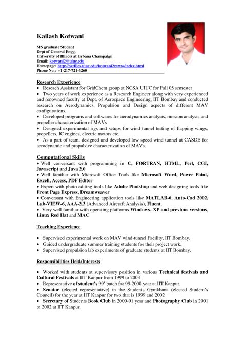 Sample Resume Format For Students Sample Resumes