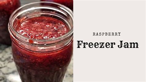 Raspberry Freezerjam With Sure Jell Pectin Satisfied Dish Youtube