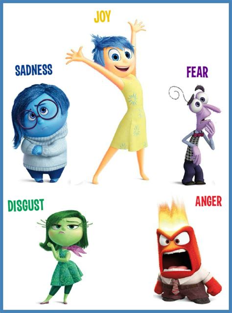 Inside Out Characters Printable