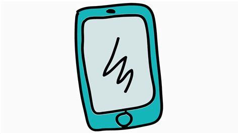 Cellphone Drawing Cartoon Phone Clipart Cell Telephone Clip Cellphone