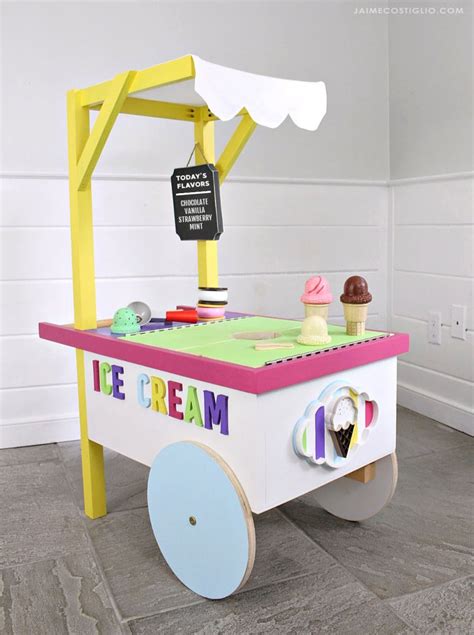 It was seriously so amazing that we could be home to. DIY Kids Play Ice Cream Cart - Jaime Costiglio