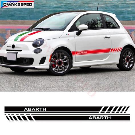 Fiat 500500 L Side Racing Stripes Stickersdecalsgraphicssport