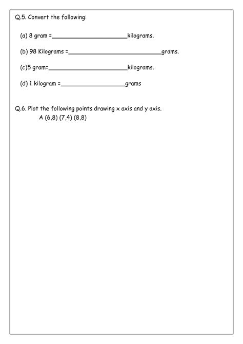Practice Worksheets For Grade 5 World School Oman