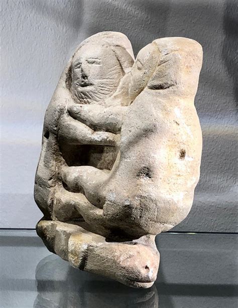 Greek Archaic Limestone Sculpture Representing Zeuss Wedding At 1stdibs
