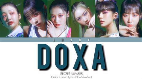 secret number 시크릿넘버 doxa 독사 color coded lyrics han rom ina youtube