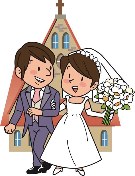 Cartoon Wedding Png Free Logo Image