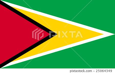 Flag Of Guyana In Correct Proportions And Colors Stock Illustration