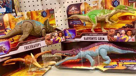 New Jurassic World Camp Cretaceous Toy Hunt Collection Baryonyx Grim Sarcosuchus Triceratops
