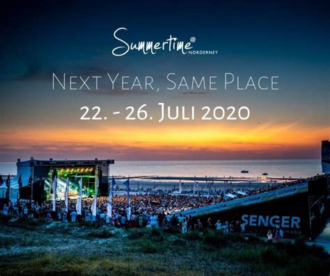 Die basis dafür ist unter anderem die richtige ferienwohnung. Summertime@NORDERNEY- Der Termin 2020 - Haus Storchennest ...