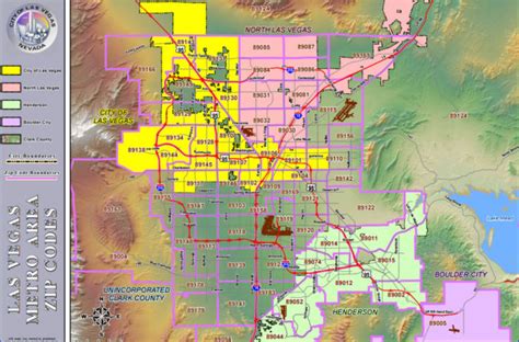 Las Vegas Zip Code Map Current Printable Zip Code Map