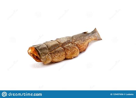 Smoked Salted Fish Sticks Isolated On White Stock Photo Image Of
