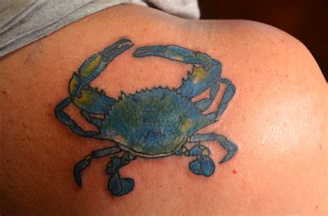 Blue Crab Tattoo Ink Wave Tattoos Flickr