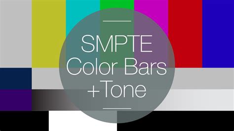 Free Hd Smpte Color Bars With Tone Youtube
