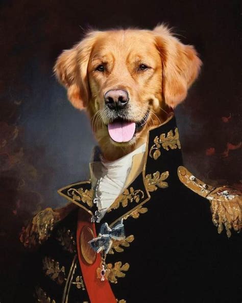 Custom made for all kind of pets: Custom Renaissance Pet Portrait Pet Portrait in Military ...