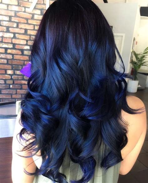50 Awesome Blue Black Hair Color Looks Trending In