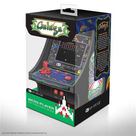 My Arcade Galaga 6 Micro Arcade Machine Portable Handheld Video Game